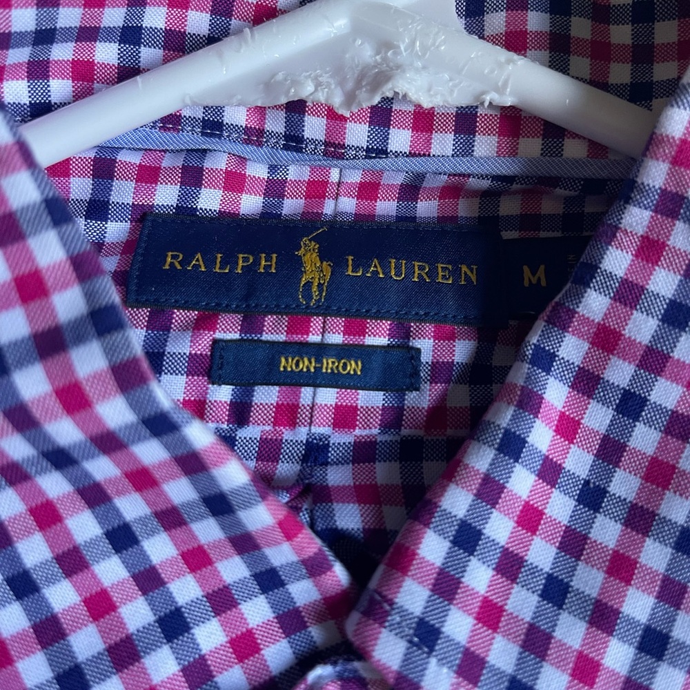 Ralph Lauren Casual Red and Navy Gingham Shirt